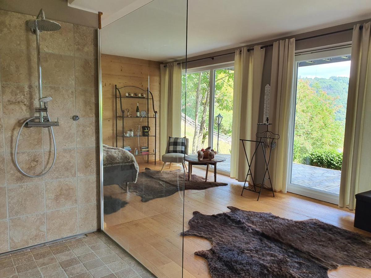 River Mosel Holiday Homes, Meerfeld Studio With A Lake View 外观 照片